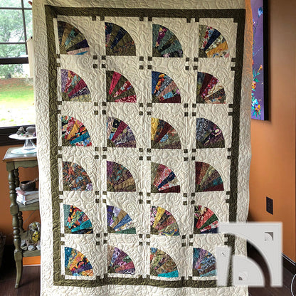 Crazy Fan Quilting Template