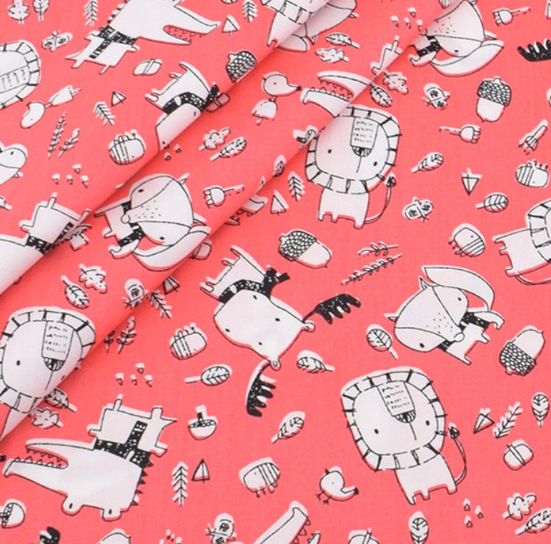 Cartoon Patchwork Fabrics - 7Pcs