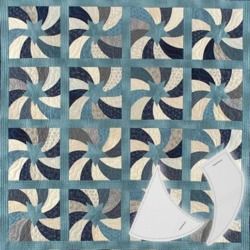 Quick Quilting Pinwheel Template