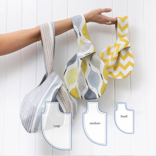 Cute Knot Bag Template Set(3PCS)