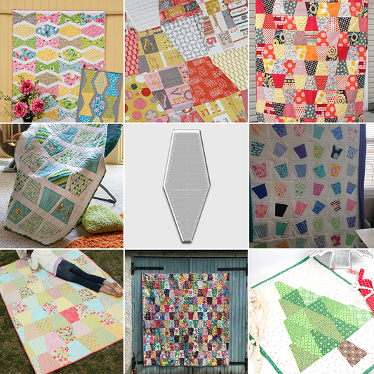 Double Tumbler Quilt Ruler