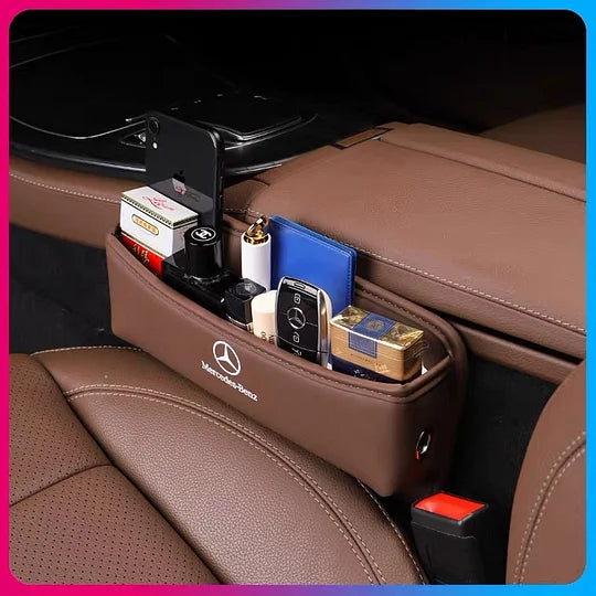 Exclusive Universal Leather Car Seat Storage Slot