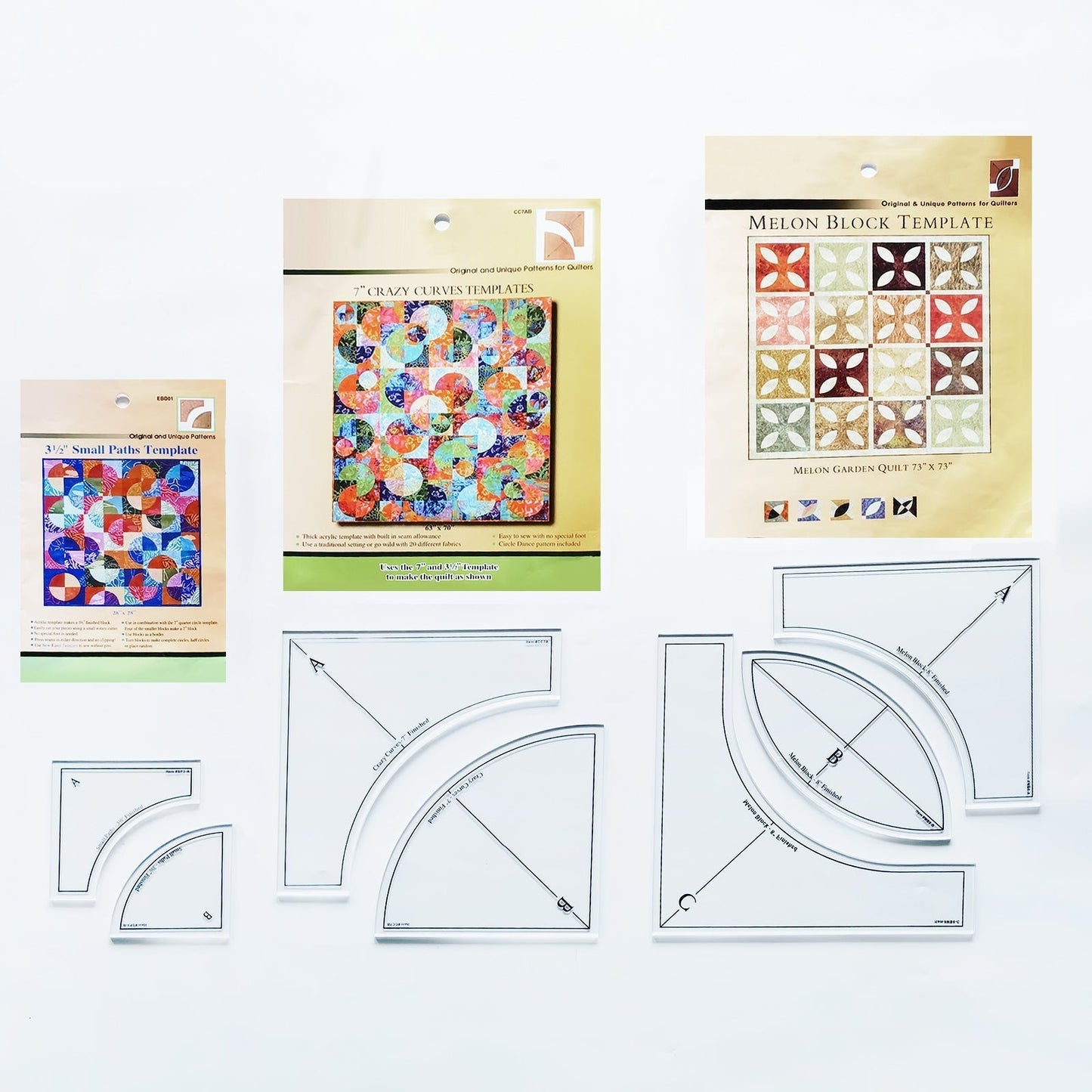 Quick Curve Quilt Template Set