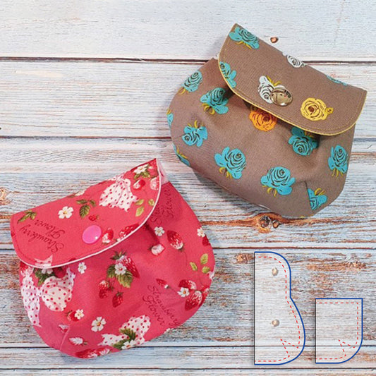 Cute Pouch Without Zipper Templates Set