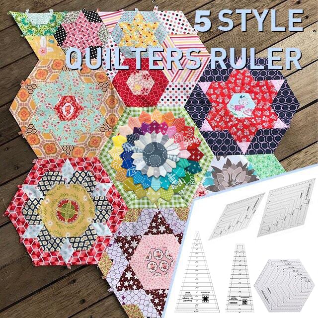 Dresden Patchwork Rulers-5Pcs