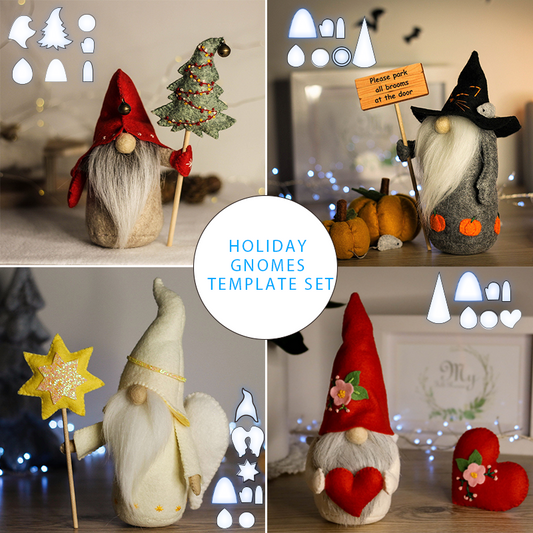 Holiday Gnomes Template Set