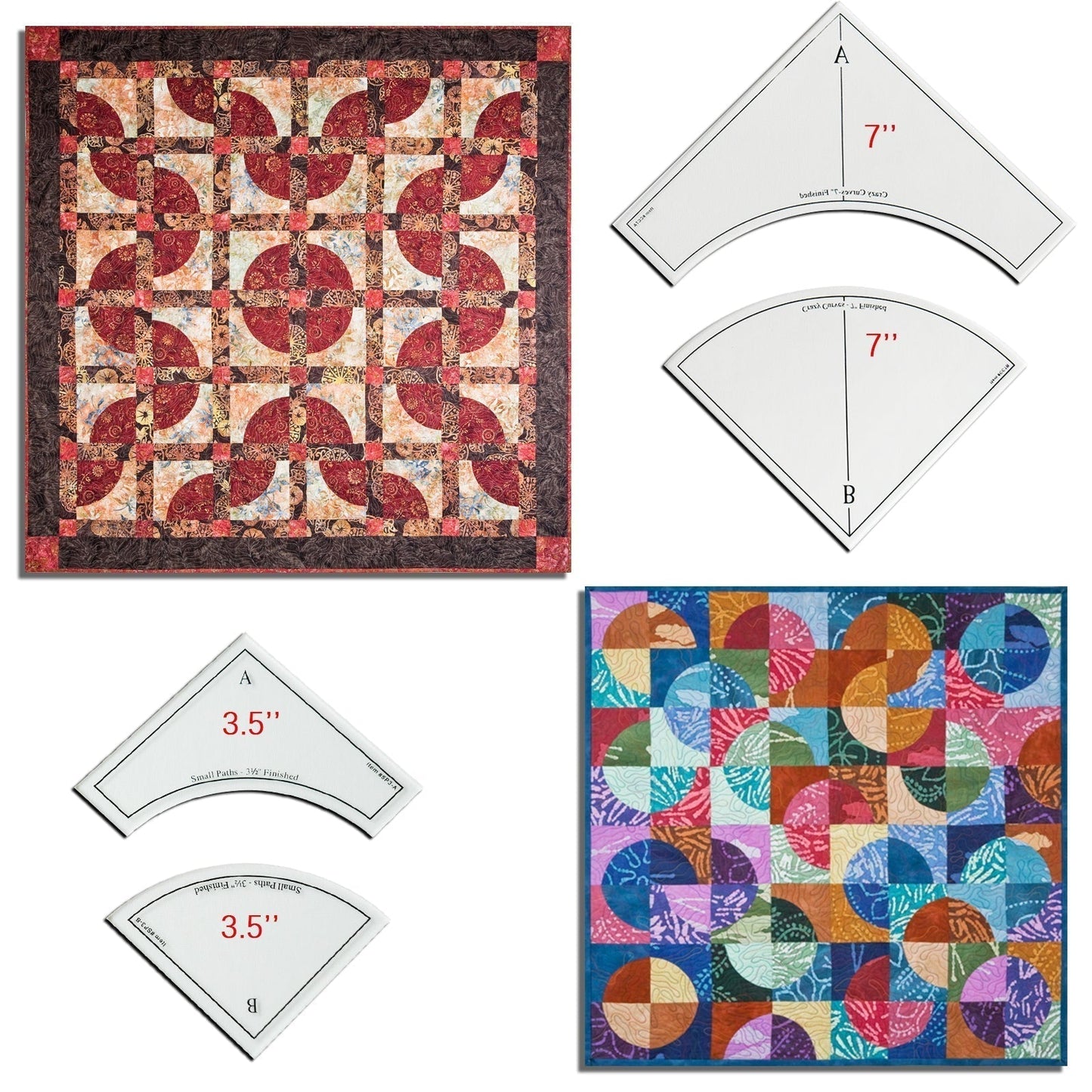 Quick Curve Quilt Template Set