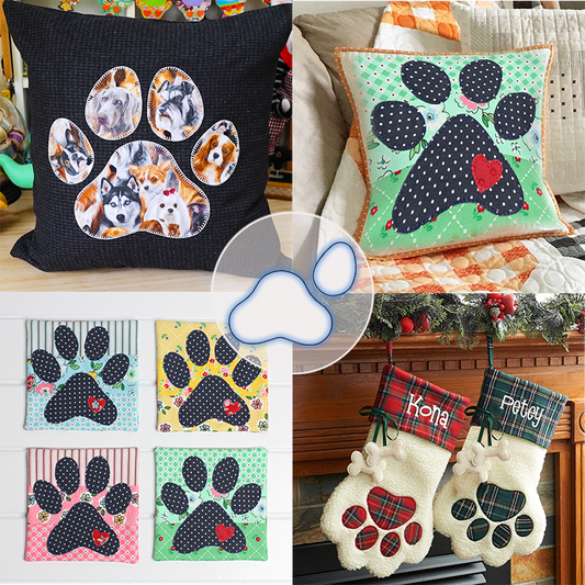 Puppy Paw Template Set