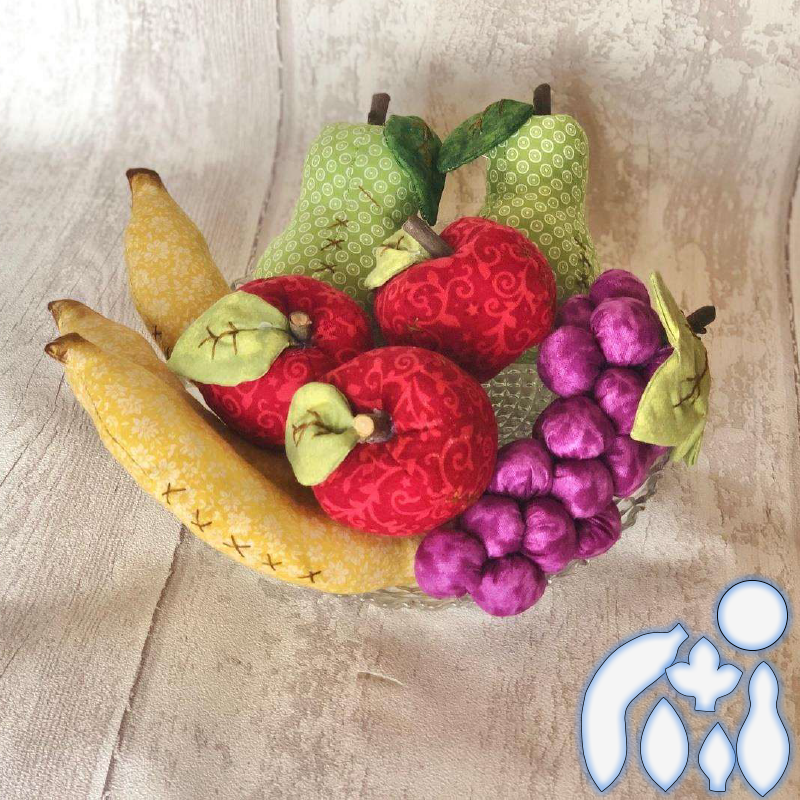 Cute Fruit Basket Template Set