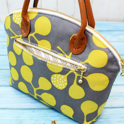 Curved Top Bag With Zipper Pocket Template