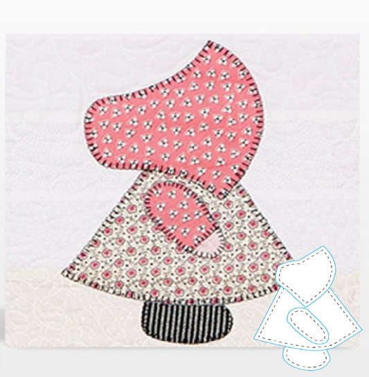 Sunbonnet Sue Quilt Template（4 pcs）