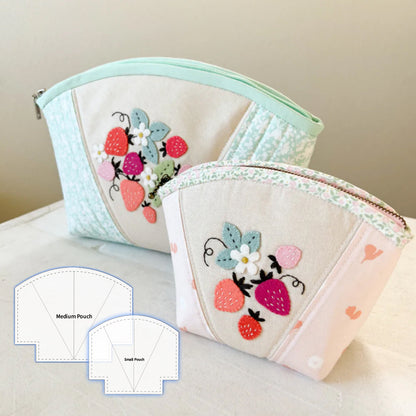 Scallops Zip Pouch Template Set (2PCS)