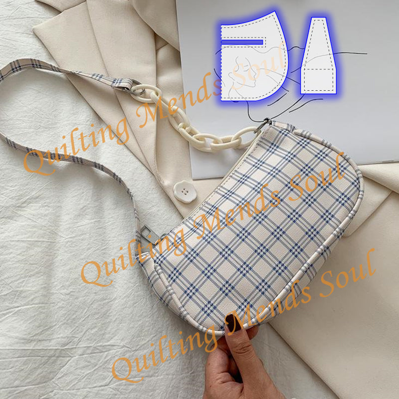 Shoulder Purse Bag Pattern Template Set