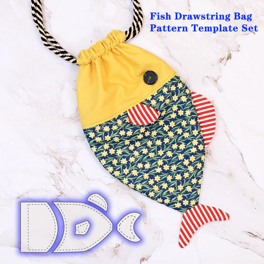 Fish Drawstring Bag Template Set (5PCS)