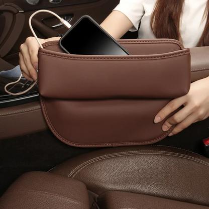 Exclusive Universal Leather Car Seat Storage Slot