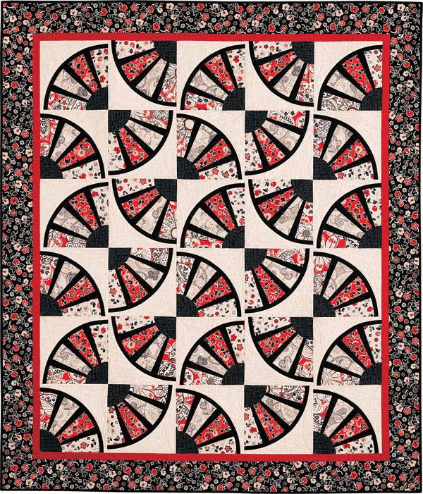 Crazy Fan Quilting Template