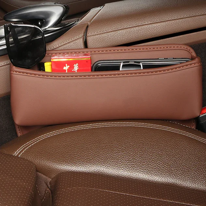 Exclusive Universal Leather Car Seat Storage Slot