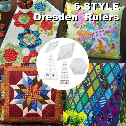 Dresden Patchwork Rulers-5Pcs