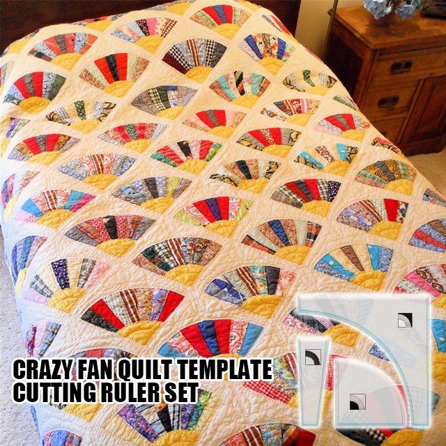 Crazy Fan Quilting Template