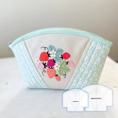 Scallops Zip Pouch Template Set (2PCS)