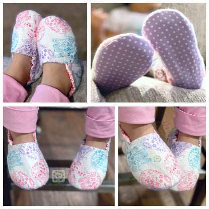 Baby Slippers Sewing Template With Tutorial