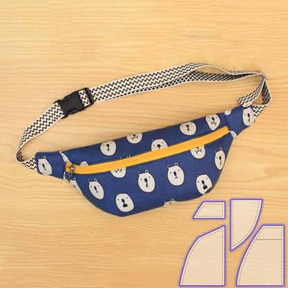 Cute Waist Bag Templates Set